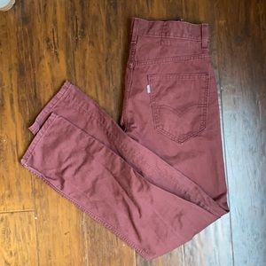 Levi’s 511 Trouser maroon 28x32 (2 for $20)